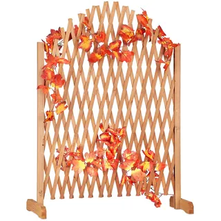 Relaxdays Rankgitter Holz 100 x 165 cm Braun