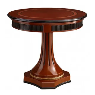 Xlmoebel Beistelltisch Runder Esstisch aus Holz im Barock-Rokoko-Design (YB E68 SERIE Beistelltisch Rund), Hergestellt in Europa