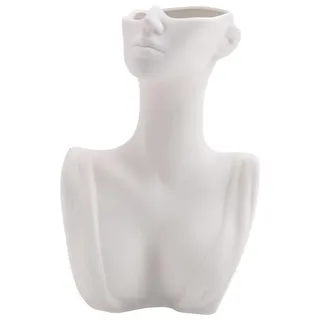 Omgoods – Kreative Vase in Kopf-Form für die Wohnraumgestaltung - Weiß