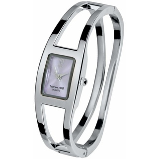 Feminine Tavolino Spangenuhr Damenuhr Stahl Silber Flieder Farben Uhr Armbanduhr