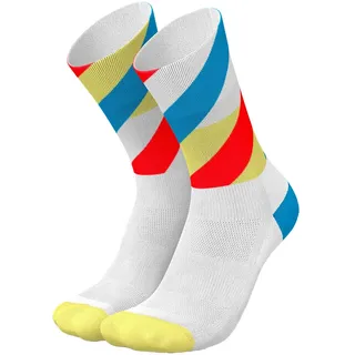Incylence Loops Running Socken Weiß/Blau/Gelb 43-46