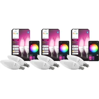 Philips Hue Kerzenlampe White & Color E14 6er-Pack