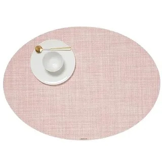 Chilewich Mini Basketweave Tischset, Blush, 36 x 49,5 cm, oval
