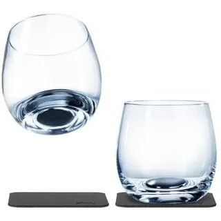silwy Magnet Whiskyglas, Kristallglas, 2er Set