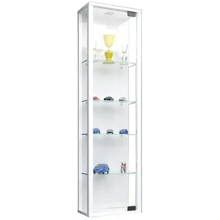 VCM Glasvitrine hängend Vitrine Glas mit ESG-Sicherheitsglas Maße ca. H. 115 x 33 x 18 cm Hängevitrine Stano Mini