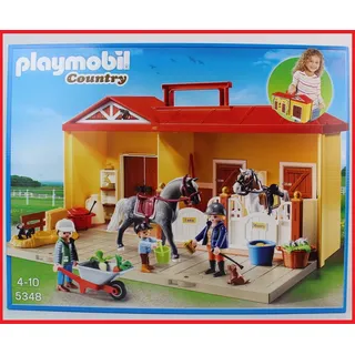 Playmobil Reiterhof Mein Pferdestall zum Mitnehmen 5348