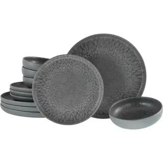 CreaTable Uno Volcano Tafelservice 12-tlg. grau