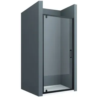 doporro Teramo61K Duschtür rechts 75 x 200 cm ESG-Sicherheitsglas schwarz