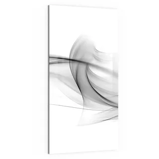 DEQORI Glas-Magnettafel | 50x100 cm groß | Motiv Rauchige Nebelschwaden | Memo-Board aus Glas | Magnetboard inkl. Magnete, Stift & Tuch für Küche & Büro | Tafel magnetisch & beschreibbar
