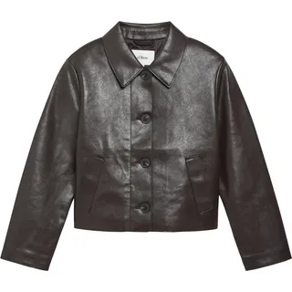 s.Oliver Jacke in Leder-Optik Braun XL