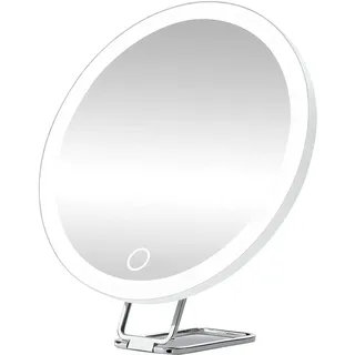 Makeup Vergrößerungsspiegel 40X LED Licht 15 cm 360° Drehbar Tragbar Kosmetik