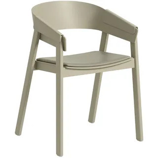 Muuto Cover Armlehnstuhl, refine leder stone / dark beige