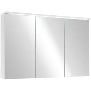 Spiegelschrank TWO, Weiß matt - B 100 cm - mit LED-Beleuchtung