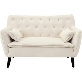 Atlantic Home Collection 2-Sitzer Janna, inklusive 2 Zierkissen beige