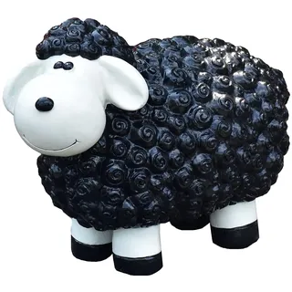 Geschenkestadl Dekofigur schwarzes Schaf Bunte Schafe Tier Figuren für Haus und Garten