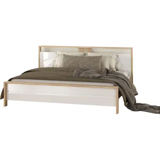 Futonbett 180 x 200 cm weiß hochglanz Jackson Hickory - NEXT