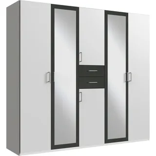 WIMEX Drehtürenschrank Diver 225 x 207 x 58 cm Weiß