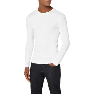 Tommy Hilfiger Original Ribbed Organic Cotton Langarm-T-Shirt Classic White M