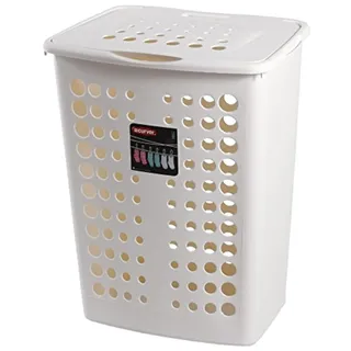 CURVER Wäschekorb, 40 x 29 x 51 cm, 40 Liter, cremefarben