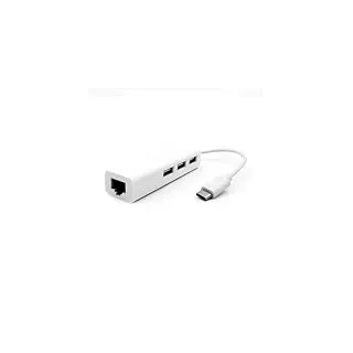 Ziyan USB C auf 3 x USB A und RJ45 Ethernet Lan Adapter Hub Kabel Mac USB-C Netzwerk für WIN XP / 7 / 8 /10/ MACOS