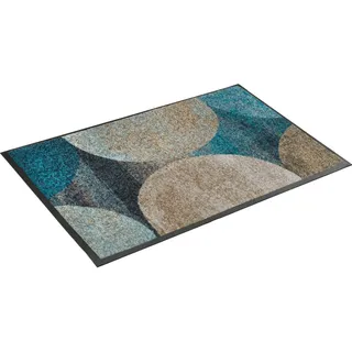 wash+dry  Kleen-Tex Fußmatte »Galaxia«, rechteckig, Schmutzfangmatte, rutschhemmend, waschbar, 32818255-60 blau 7 mm