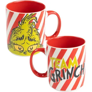 The Grinch Tasse - Team Grinch aus Keramik 320 ml in weiß/rot | Gr.: onesize