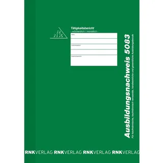RNK Verlag Formularblock Ausbildungsnachweis A4 Heft 28 Blatt