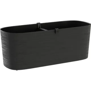Teraplast tera® Pflanzgefäße PAROS Black schwarz rechteckig 50 cm - Kunststoff