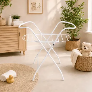 Best For Kids Universalständer für Babywannen, 84 und 100 cm , mit oder ohne Ablage, weiß, ohne Babywanne (84 cm mit Ablage)
