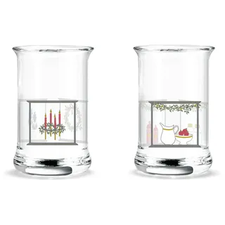Holmegaard - Weihnachtsschnapsglas 2024, 3 cl (2er-Set)