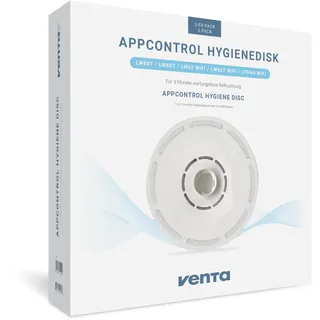 VENTA App Control Hygienedisk 2er, Zubehör für App Control LW60T, Weiß, 30 cm