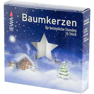 Puppenkerzen - Baumkerzen - Pyramidenkerzen weiß/rot/natur aus Wachs in verschieden Größen apog-versand (Baumkerzen Ø14x110mm, weiß)