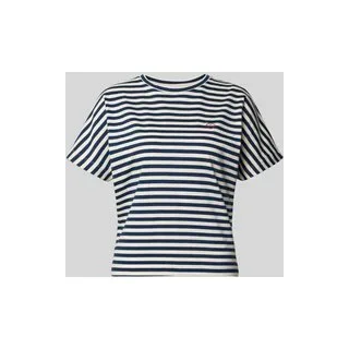 T-Shirt mit Streifenmuster Modell 'Salentine stripe', Blau, 38