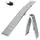 226 cm 680 kg klappbar Aluminium geriffelt silber 1 St.