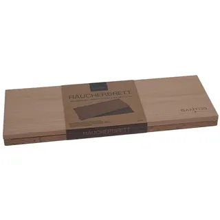 SANTOS Zedernholz Räucherbretter – 2er-Set, 40x15 cm – Perfekt für Lachs, Fisch, Fleisch & Gemüse – Aromatisches Raucharoma für den Grill