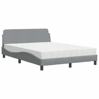 vidaXL Dover 140 x 190 cm Hellgrau