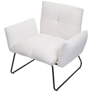 MCW Loungesessel MCW-K34, Extra breite Sitzfläche, Moderner Lounge-Stil weiß