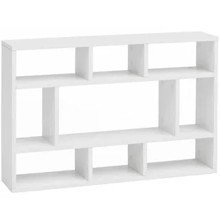 Wohnling Wandregal 75 x 51 x 16 cm Weiß