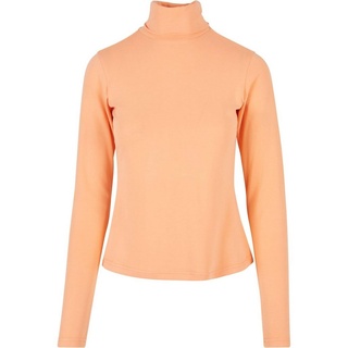 URBAN CLASSICS Langarmshirt Urban Classics Damen Ladies Modal Turtleneck Longsleeve (1-tlg) orange M