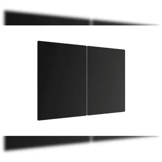 ALLboards Glas Herdabdeckplatte 52x30cm schwarz