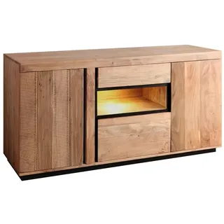 WOLFMÖBEL Sideboard Paris Holz Grau Stone
