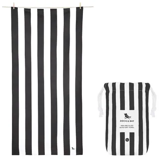 Dock & Bay Kamari Strandtuch 160 x 90 cm schwarz