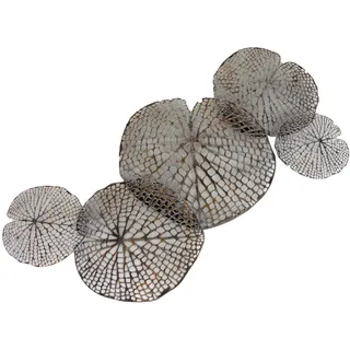 Casablanca Wanddeko Leafs ant.Silber,Metall, 97 x 47 cm
