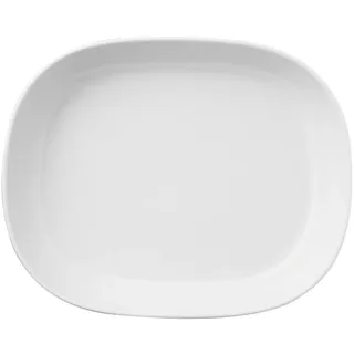 Thomas Porzellan Servierplatte Trend Weiss Platte tief 30 cm, Porzellan, (Platten) weiß