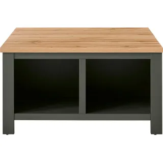 Home affaire Couchtisch Cambridge, Beistelltisch, Wohnzimmertisch, Sofatisch, Tisch, Landhausstil, mit offenen Fächern und Stauraumfach, 93 cm breit grün