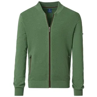 Redmond Strickjacke REDMOND Casual Herren Strickjacke Zipper Comfort Baumwolle Grün grün L