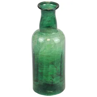 Florists Products Tischvase Rustikale Glasvase für Blumen und Trockenfloristik grün