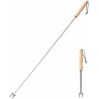 Esschert Design Grillspieß Teleskop 19 bis 80 cm Edelstahl silber