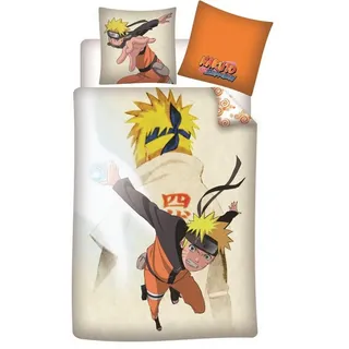 Naruto Bettwäsche Anime Naruto Shippuden Kinder Bettwäsche 2tlg. Set 135x200 80x80, 2 teilig, Baumwolle bunt