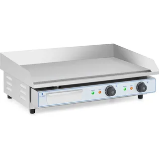 Royal Catering Elektrogrill, Doppel Elektro Grillplatte elektrisch 2 x 400 mm glatt x 2200 W 730